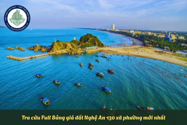 Tra cứu Full Bảng giá đất Nghệ An 130 xã phường mới nhất