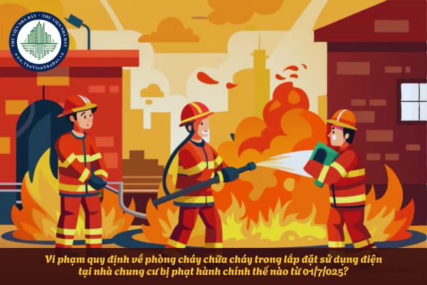 Vi phạm quy định về phòng cháy chữa cháy trong lắp đặt sử dụng điện tại nhà chung cư bị phạt hành chính thế nào từ 01/7/025?