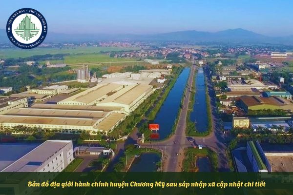 Bản đồ địa giới hành chính huyện Chương Mỹ sau sáp nhập xã cập nhật chi tiết