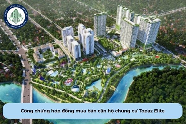 Công chứng hợp đồng mua bán căn hộ chung cư Topaz Elite có bắt buộc phải có người làm chứng không?
