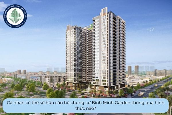 Cá nhân có thể sở hữu căn hộ chung cư Bình Minh Garden thông qua hình thức nào?
