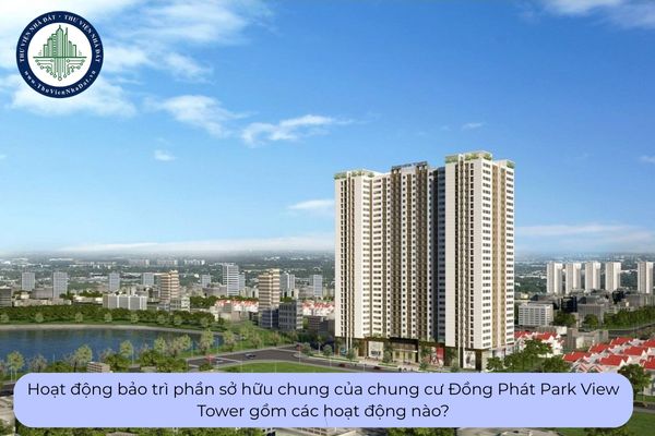 Hoạt động bảo trì phần sở hữu chung của chung cư Đồng Phát Park View Tower gồm các hoạt động nào?