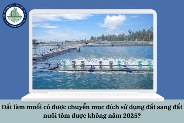 Đất làm muối có được chuyển mục đích sử dụng đất sang đất nuôi tôm được không năm 2025?