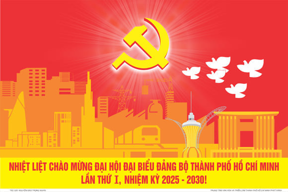 Khẩu hiệu tuyên truyền Chào mừng Đại hội Đảng bộ các cấp nhiệm kỳ 2025-2030 tiến tới Đại hội Đại biểu Đảng bộ Thành phố Hồ Chí Minh lần thứ I nhiệm kỳ 2025 – 2030