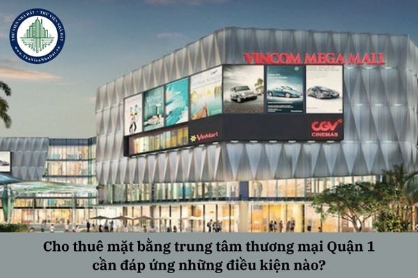 Cho thuê mặt bằng trung tâm thương mại quận 1