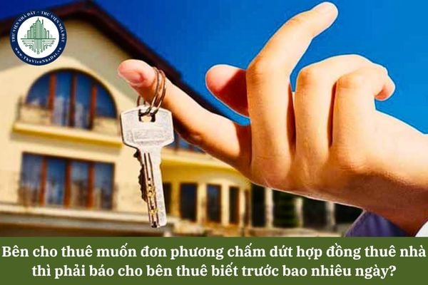 Đơn phương chấm dứt hợp đồng thuê nhà