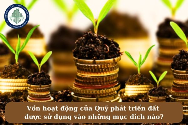 Vốn hoạt động của Quỹ phát triển đất được sử dụng vào những mục đích nào?