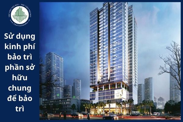 Những hạng mục nào của nhà chung cư The Nine được sử dụng kinh phí bảo trì phần sở hữu chung để bảo trì?