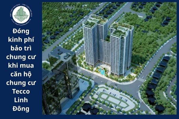 Người mua căn hộ chung cư Tecco Linh Đông phải đóng kinh phí bảo trì chung cư khi nào?