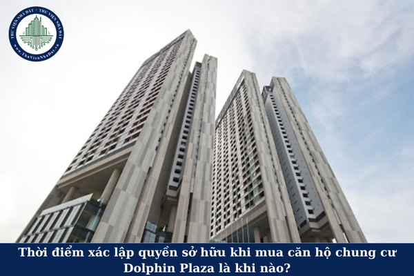 Thời điểm xác lập quyền sở hữu khi mua căn hộ chung cư Dolphin Plazae là khi nào?