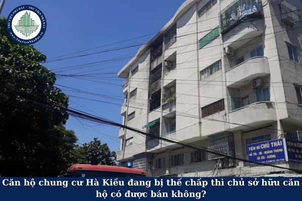 Căn hộ chung cư Hà Kiều đang bị thế chấp thì chủ sở hữu căn hộ có được bán không?