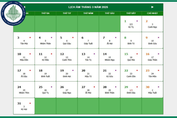 5 ngày động thổ tốt nhất trong tháng 3 âm lịch 2025