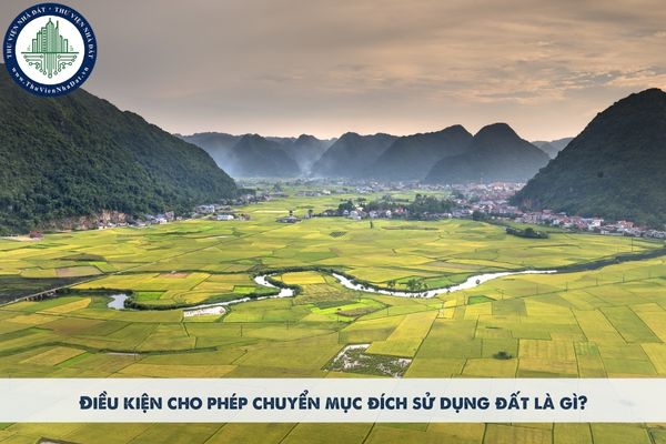 Điều kiện cho phép chuyển mục đích sử dụng đất là gì?