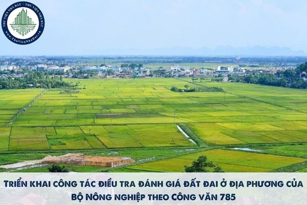 Triển khai công tác điều tra đánh giá đất đai ở địa phương của Bộ Nông nghiệp theo Công văn 785