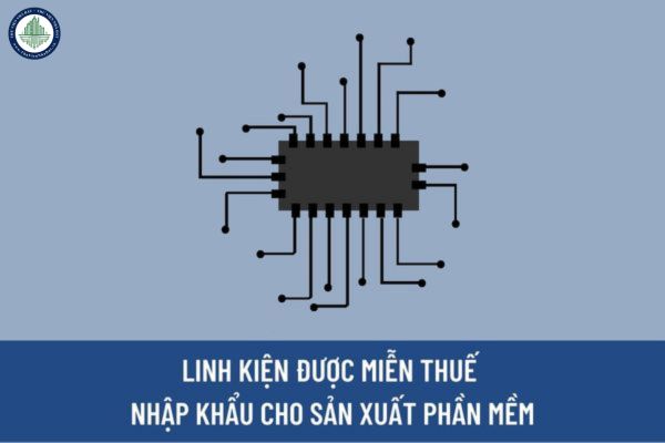 Linh kiện được miễn thuế nhập khẩu phục vụ cho hoạt động sản xuất phần mềm phải đáp ứng những tiêu chí nào?