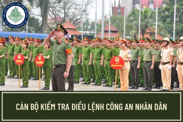 Tiêu chuẩn cán bộ làm công tác kiểm tra điều lệnh Công an nhân dân được quy định như thế nào?