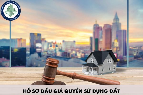 Hồ sơ đấu giá quyền sử dụng đất gửi cơ quan có chức năng quản lý đất đai bao gồm những gì?