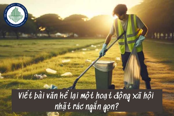 Viết bài văn kể lại một hoạt động xã hội nhặt rác ngắn gọn?