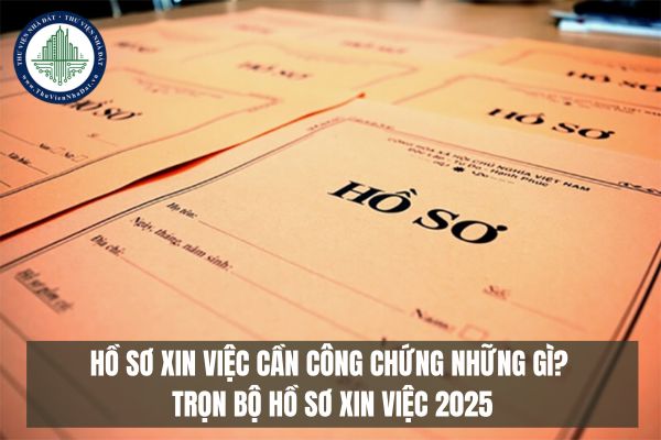 Hồ sơ xin việc cần công chứng những gì? Trọn bộ Hồ sơ xin việc 2025