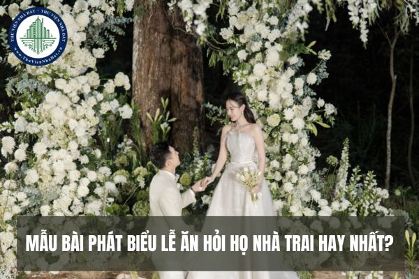 05 Mẫu bài phát biểu lễ ăn hỏi họ nhà trai hay nhất?