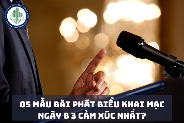 05 Mẫu Bài phát biểu khai mạc ngày 8 3 cảm xúc nhất?