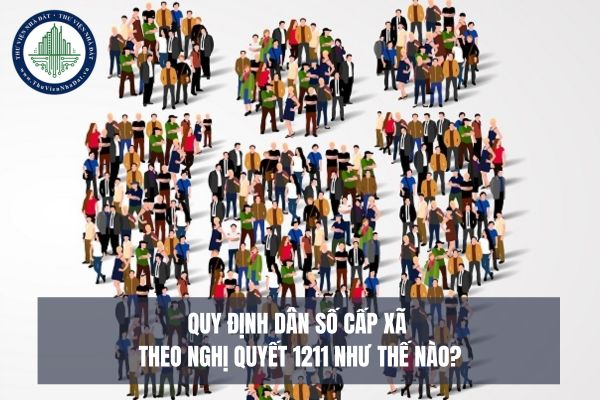 Quy định dân số cấp xã theo Nghị quyết 1211 như thế nào?