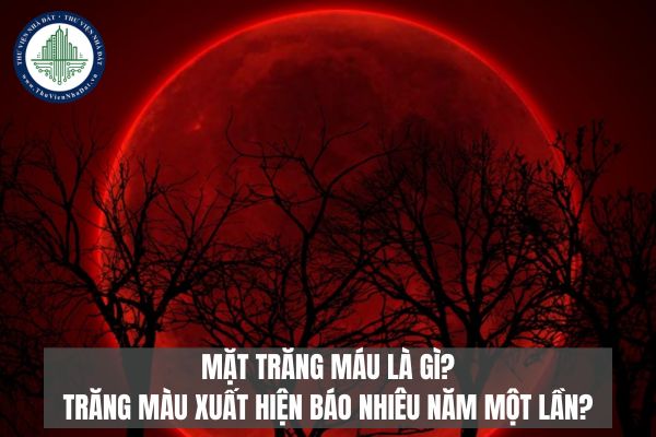 Mặt trăng máu là gì? Trăng màu xuất hiện báo nhiêu năm một lần?