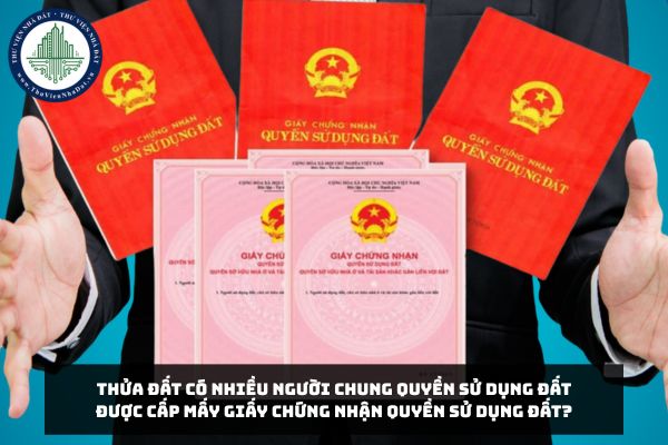 Thửa đất có nhiều người chung quyền sử dụng đất được cấp mấy Giấy chứng nhận quyền sử dụng đất?
