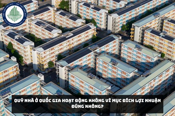 Quỹ nhà ở quốc gia hoạt động không vì mục đích lợi nhuận đúng không?