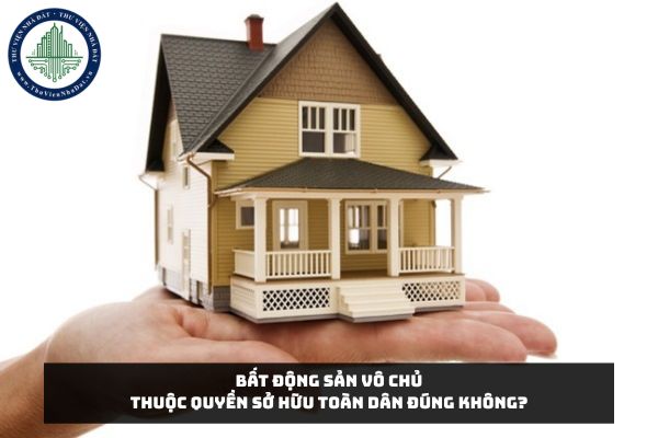Bất động sản vô chủ thuộc quyền sở hữu toàn dân đúng không?