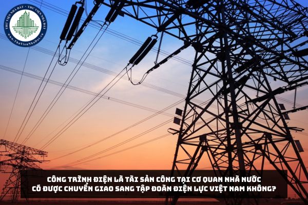 Công trình điện là tài sản công tại cơ quan nhà nước có được chuyển giao sang Tập đoàn Điện lực Việt Nam không?