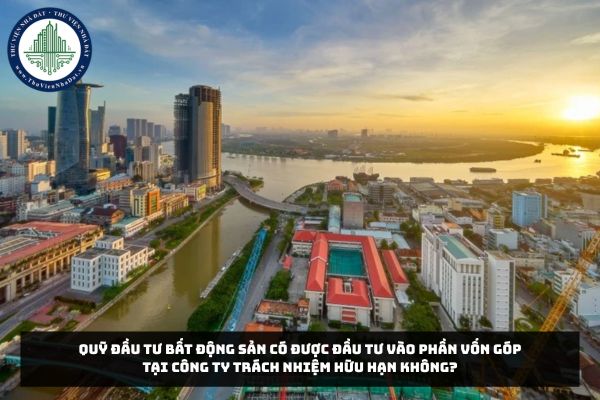 Quỹ đầu tư bất động sản có được đầu tư vào phần vốn góp tại công ty trách nhiệm hữu hạn không?