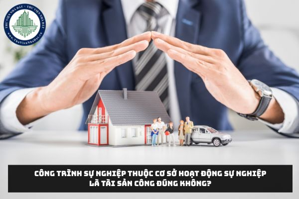 Công trình sự nghiệp thuộc cơ sở hoạt động sự nghiệp là tài sản công đúng không?
