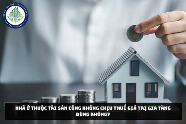 Nhà ở thuộc tài sản công không chịu thuế giá trị gia tăng đúng không?