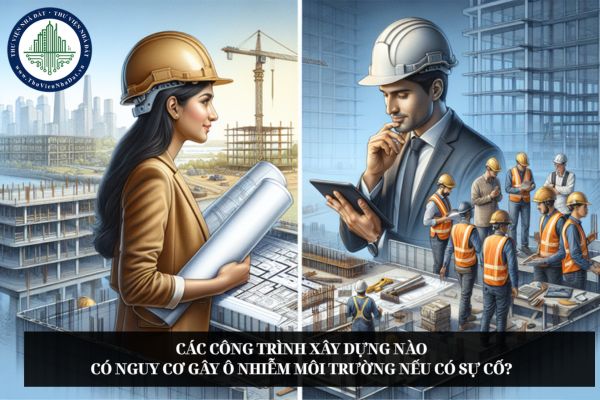 Các công trình xây dựng nào có nguy cơ gây ô nhiễm môi trường nếu có sự cố?