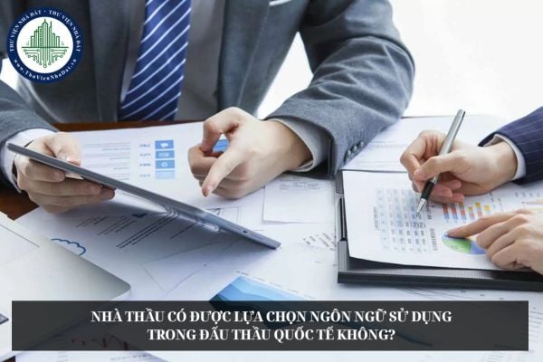 Nhà thầu có được lựa chọn ngôn ngữ sử dụng trong đấu thầu quốc tế không?