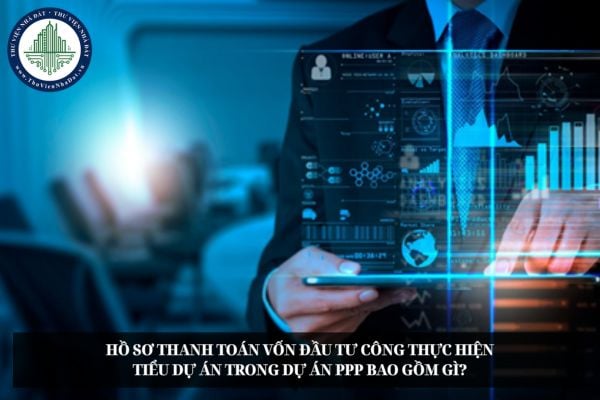 Hồ sơ thanh toán vốn đầu tư công thực hiện tiểu dự án trong dự án PPP bao gồm gì?