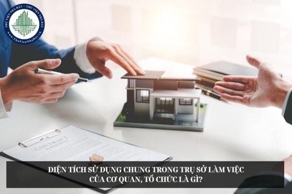 Diện tích sử dụng chung trong trụ sở làm việc của cơ quan, tổ chức là gì?