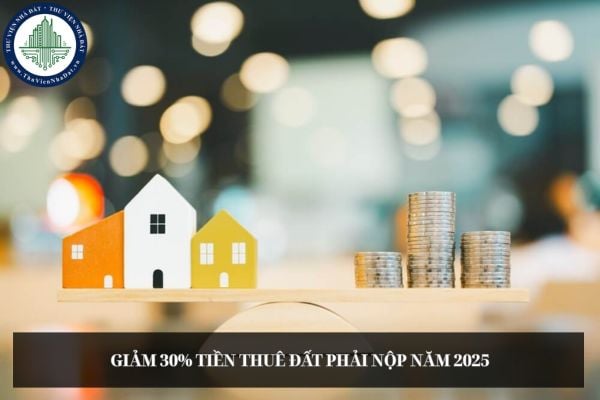 Giảm 30% tiền thuê đất phải nộp năm 2025 đối với người sử dụng đất trả tiền thuê đất theo hình thức gì?