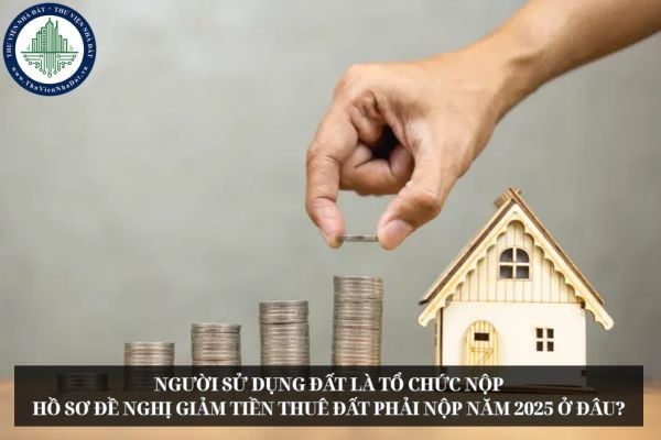 Người sử dụng đất là tổ chức nộp hồ sơ đề nghị giảm tiền thuê đất phải nộp năm 2025 ở đâu?