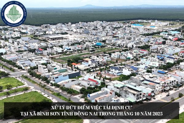 Xử lý dứt điểm việc tái định cư tại xã Bình Sơn tỉnh Đồng Nai trong tháng 10 năm 2025