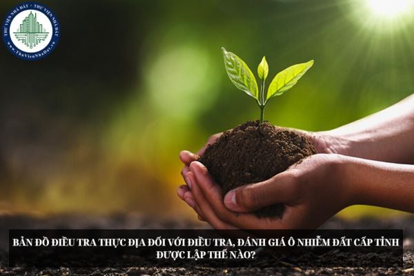 Bản đồ điều tra thực địa đối với điều tra, đánh giá ô nhiễm đất cấp tỉnh được lập thế nào?