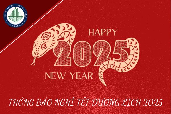 Thông báo nghỉ Tết Dương lịch 2025 tiếng anh, tiếng Việt? Tạo thiệp thông báo nghỉ Tết Dương lịch 2025