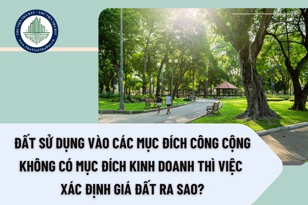 Đất sử dụng vào các mục đích công cộng không có mục đích kinh doanh thì việc xác định giá đất ra sao?