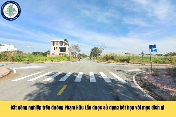 Đất nông nghiệp trên đường Phạm Hữu Lầu Huyện Nhà Bè được sử dụng kết hợp với mục đích gì theo quy định?