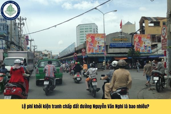 Lệ phí khởi kiện tranh chấp đất tại đường Nguyễn Văn Nghi Quận Gò Vấp là bao nhiêu theo quy định?