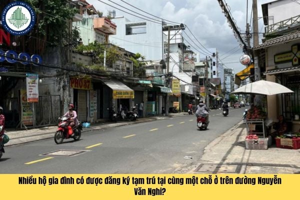 Nhiều hộ gia đình có được phép đăng ký tạm trú tại một chỗ ở hợp pháp trên đường Nguyễn Văn Nghi Quận Gò Vấp không?