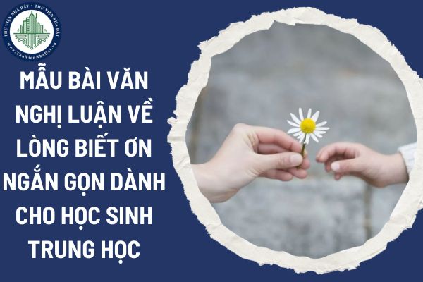 Mẫu bài văn nghị luận về lòng biết ơn ngắn gọn dành cho học sinh trung học