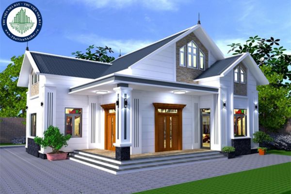 Mẫu nhà 2 mặt tiền cấp 4 mái thái