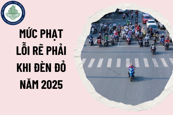 Mức phạt lỗi rẽ phải khi đèn đỏ năm 2025 theo Nghị định 168/2024